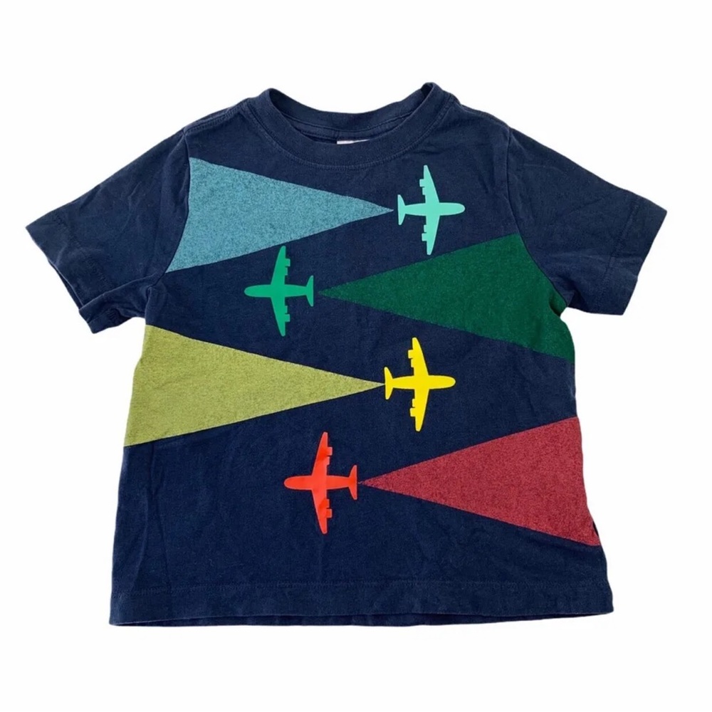 Hanna Andersson Airplane Toddler Shirt 18-24months
